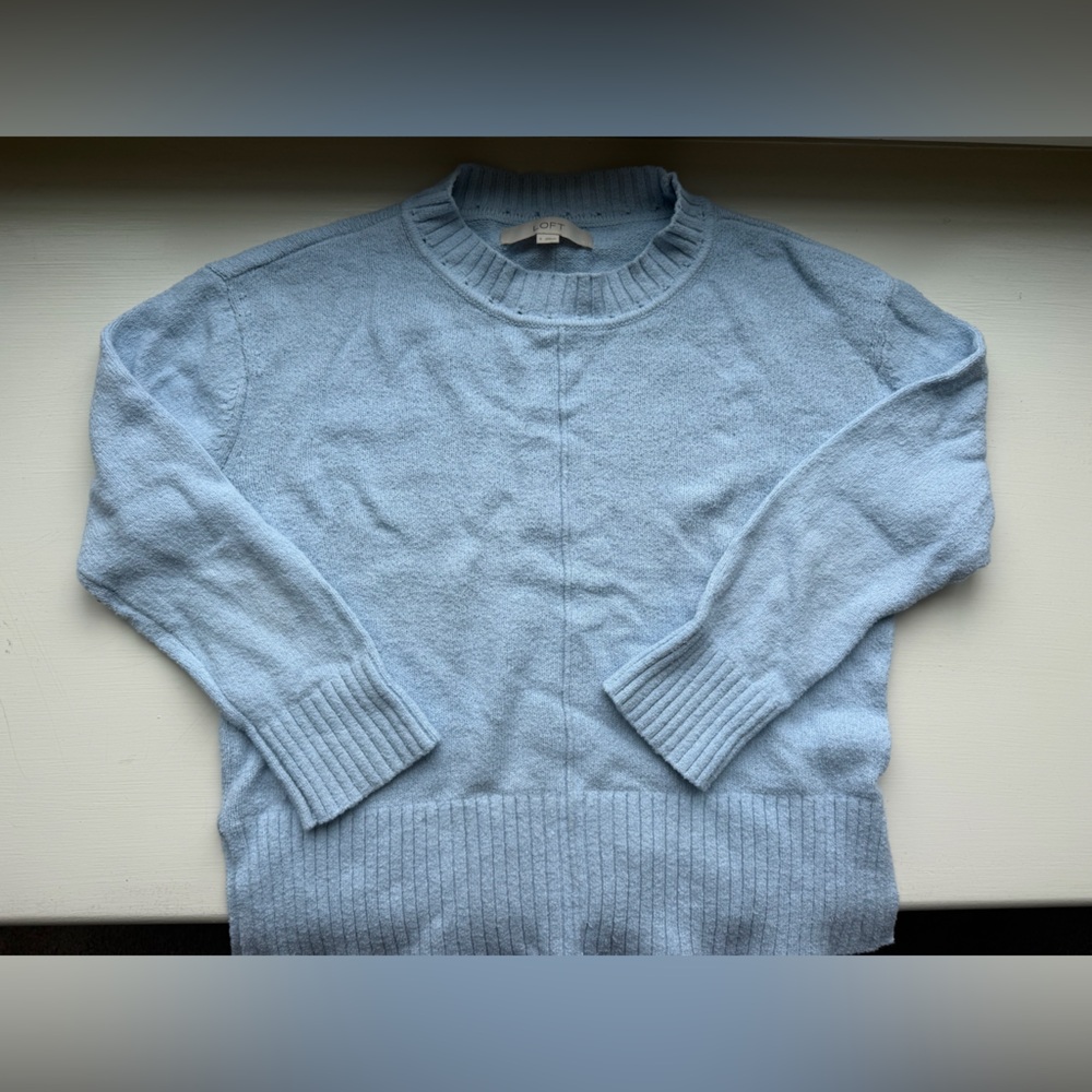 Loft light blue sweater size Small